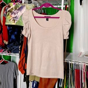 STYLE AND CO CREAM TOP SIZE SMALL